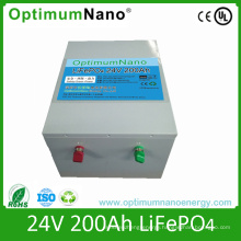 24V 200ah LiFePO4 Storage Battery with BMS